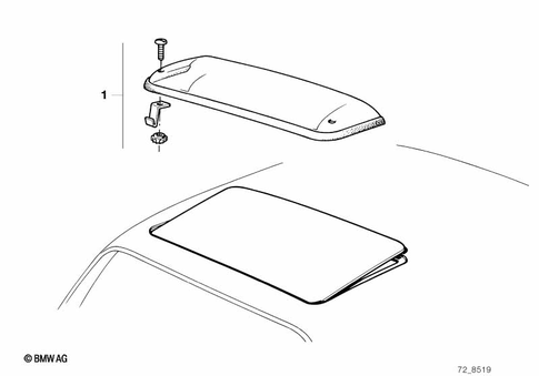 Exterior Trim Components for 1992 BMW 740i #11