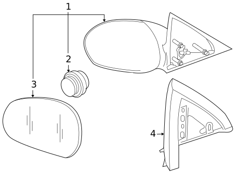 Outside Mirrors for 2005 Ford Escape #1