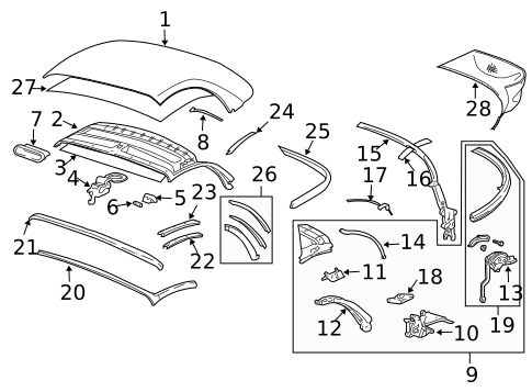Cover & Components for 2000 Porsche Boxster #0