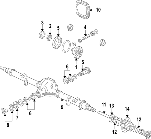 Rear Axle for 2019 Ford E-450 Super Duty #0