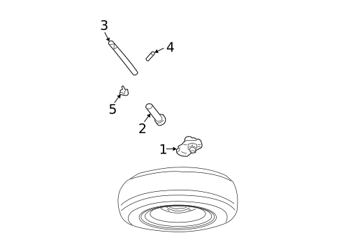 Spare Tire Carrier for 2017 GMC Savana 2500 #0