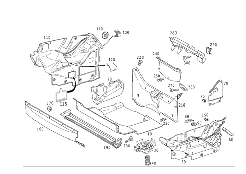 Luggage Compartment Covering for 2002 Mercedes-Benz SLK320 #1