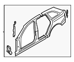 8K5810075B - Body: Uniside Panel for Audi: A4, A4 Quattro, S4 Image
