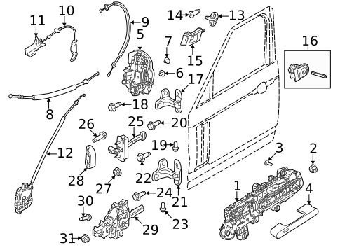 Lock & Hardware for 2022 Land Rover Range Rover #3