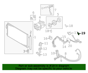 3545079 - Volvo A/C Service Valve Core | GetOEMParts.com