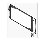 30794544 - : Condenser for Volvo: S60, S80, V60, V70, XC60, XC70 Image