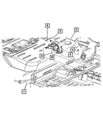 5273960AC - : Parking Brake Cable, Right Rear, Drum for Chrysler: PT Cruiser Image