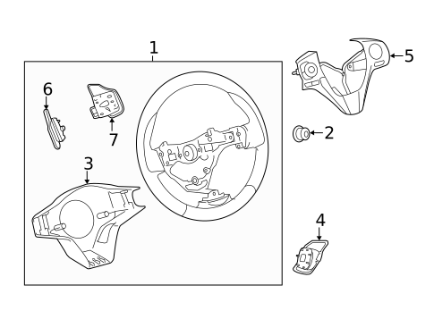 Steering Wheel & Trim for 2017 Toyota RAV4 #0