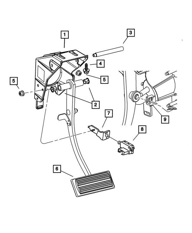 4721735AC - Service Brakes: Brake Pedal And Bracket for Mopar Image