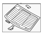 87110T1AA0 - Body: Back Glass for Hyundai Image
