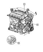 R8258725AC - 2.0L Gas; Engine: Long Block Engine, Remanufactured for Mopar Image