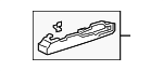 81669SZNA01ZA - Body: Rail Cover for Acura Image