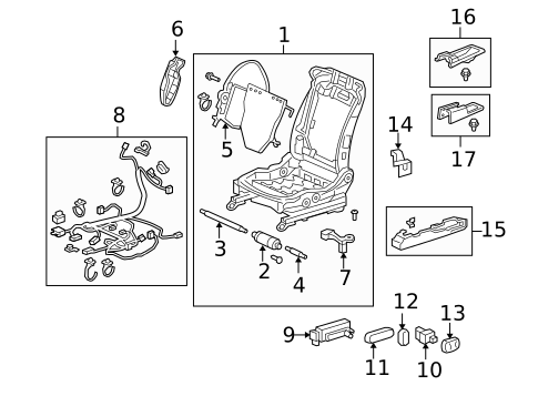 Power Seats for 2010 Acura ZDX #1