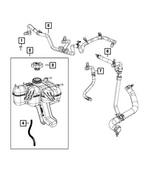 68244857AB - Cooling: Coolant Bottle Inlet Hose for Mopar Image