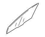 5706B133 - Body: Door Glass for Mitsubishi: Outlander, Outlander PHEV Image