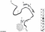 12428621486 - Engine Electrical System: Cable Alternator-Starter for BMW Image