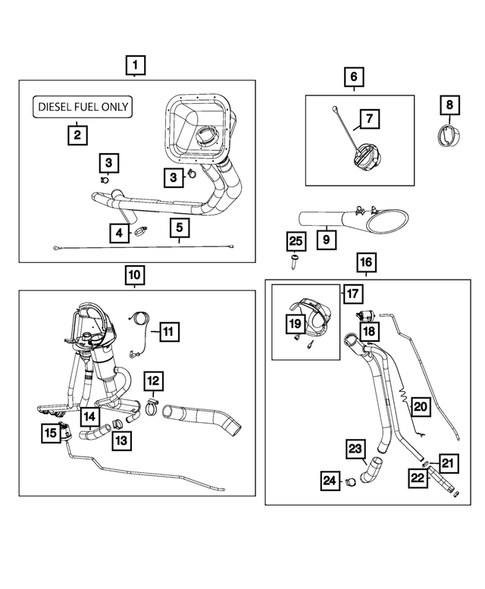 Fuel Tank Filler Tube for 2014 Ram 3500 #0