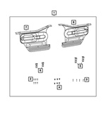 1PJ08DX9AA - Mopar Accessories - Component Parts: Trim Door Kit for Mopar Image