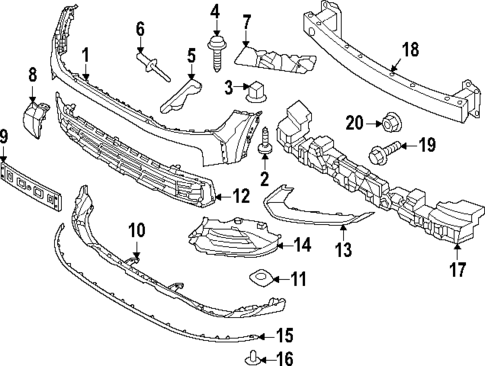 Bumper & Components - Front for 2025 Kia Sportage #0