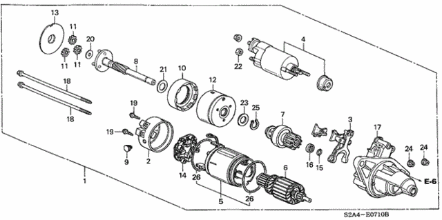 Starter Motor (Denso) for 2004 Honda S2000 #0