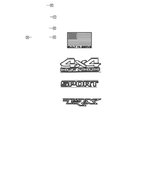 6ED45HA5AA - Exterior Ornamentation: Bedside Decal, Right And Left for Mopar Image