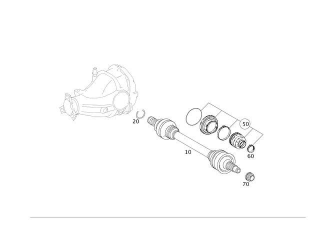 1689941535 - Rear Axle: Snap Ring for Mercedes-Benz: GLA250 Image image