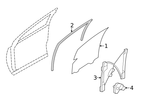 Glass, Windows & Related Components for 2012 Ford Edge #1