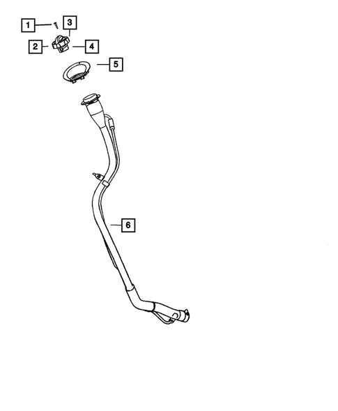 Fuel Tank Filler Tube for 2010 Chrysler PT Cruiser #0