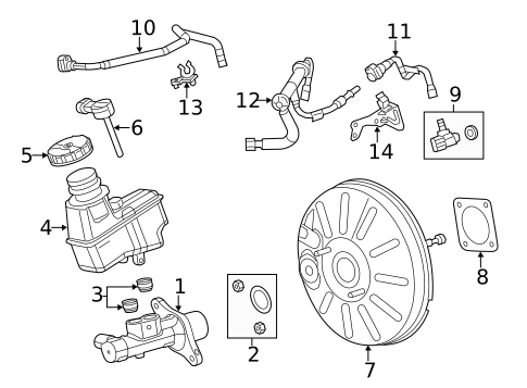 Master Cylinder - Components On Dash Panel for 2016 Dodge Dart #0