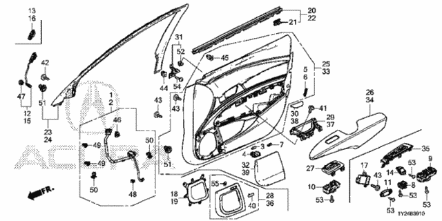 Front Door Lining for 2015 Acura RLX #0