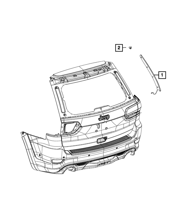 6511034AA - Electrical: Push Pin for Dodge: Durango | Jeep: Cherokee, Compass, Grand Cherokee, Grand Cherokee WK Image