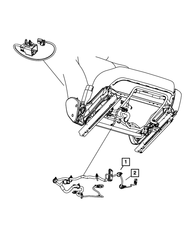 68052253AA - : Seat Wiring for Mopar Image