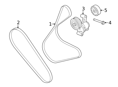Belts & Pulleys for 2018 Ford Focus #0