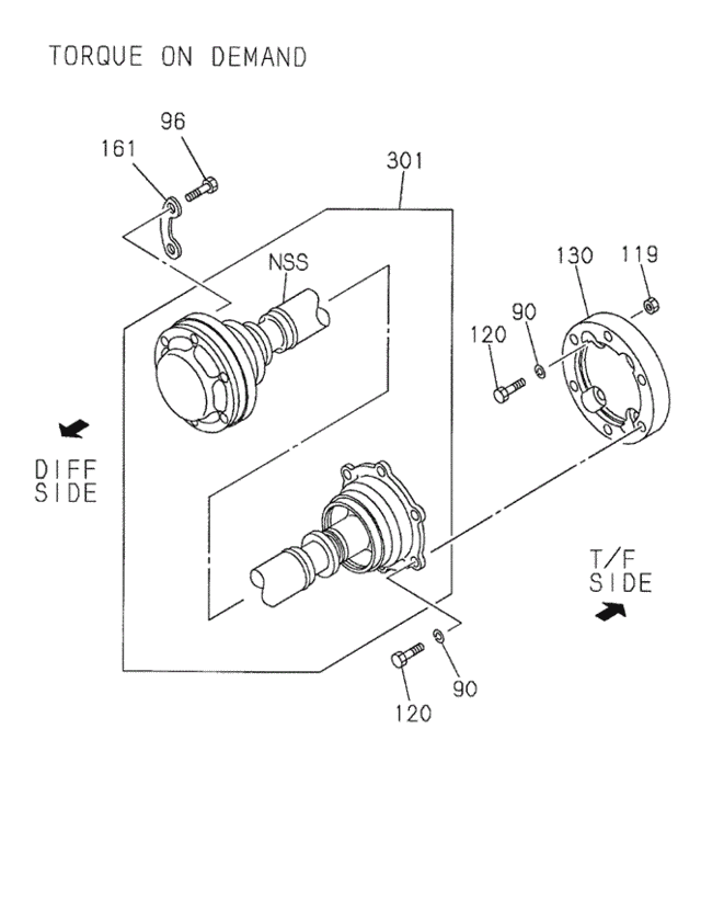 Propeller Shaft (FR.) for 1999 Acura SLX #0