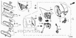 90145STXH11 - Interior/Bumper: SCREW (4X12) for Honda Image
