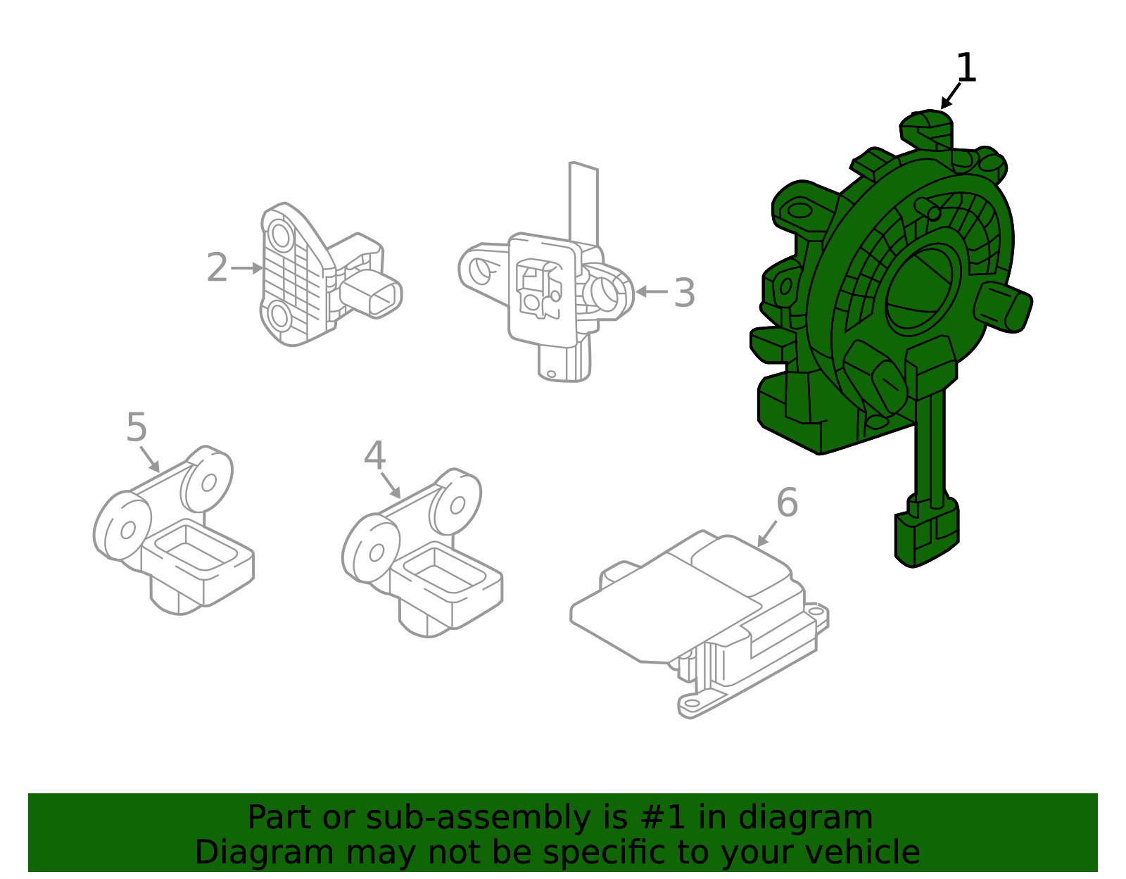 Genuine Clock Spring / Steering Wire (d41 A61 A36 Z52) - 25554