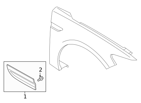 Exterior Trim - Fender for 2017 Lincoln Continental #0