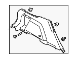 LJ6Z7831013AG - Body: Lower Quarter Trim for Ford: Escape Image