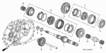 23540PHR000 - Transmission - Manual: GEAR, REVERSE IDLE for Honda Image