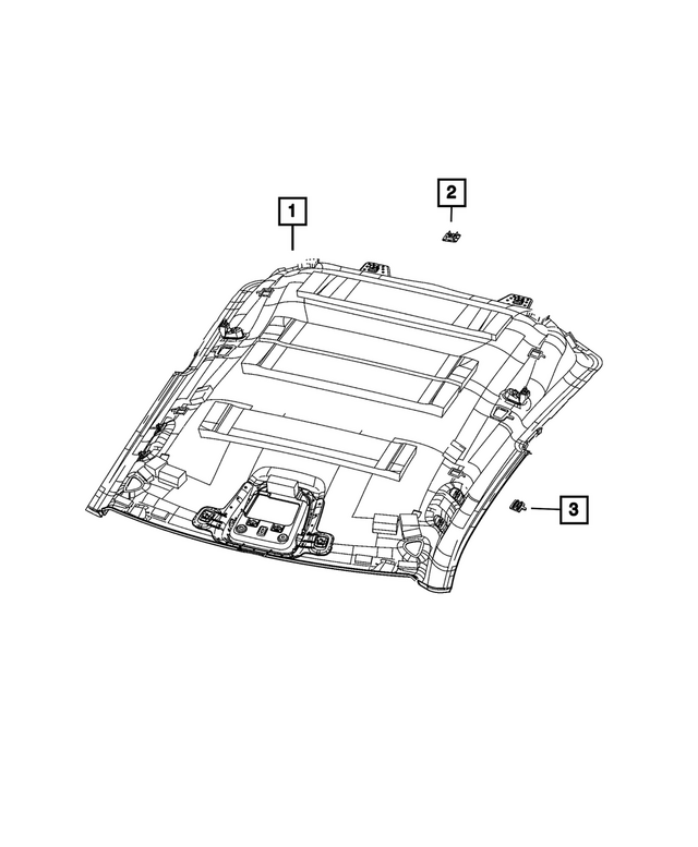 « 7VP58TX7AA –  : Garnissage Du Pavillon pour Mopar Image »