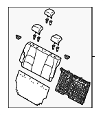 BHN157350E34 - : Seat Back Assembly for Mazda: 3 Image