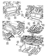 5116372AC - Body Sheet Metal Except Doors: Front Belly Pan for Mopar Image