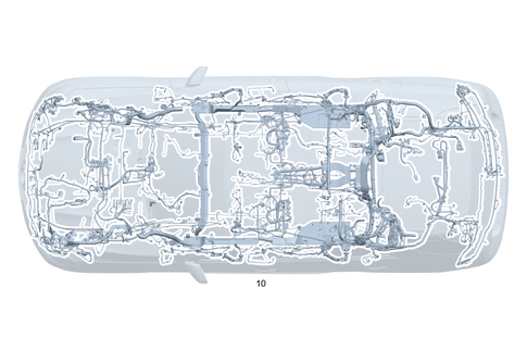 Frame Floor System Main Wiring Harness for 2024 Mercedes-Benz GLC43 AMG #0