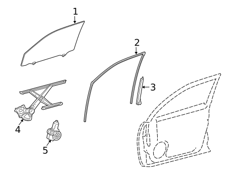 Glass, Windows & Related Components for 2016 Lexus GX460 #0