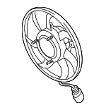 1K0959455ET - Cooling System: Fan Assembly for Volkswagen: Beetle, CC, Eos, Golf, Golf R, GTI, Jetta, Passat, R32, Rabbit, Tiguan, Tiguan Limited Image