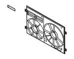 1K0121205AJ - Cooling System: Fan Shroud for Volkswagen: Beetle, CC, Eos, Golf, Golf R, GTI, Jetta, Passat, R32, Rabbit, Tiguan, Tiguan Limited Image