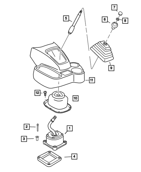 Gear Shift Controls for 2001 Dodge Ram 2500 #0