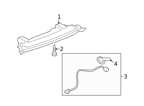 High Mounted Stop Lamp for 2009 Saturn Outlook #0