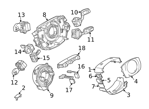 Shroud, Switches & Levers for 2005 BMW 745i #0