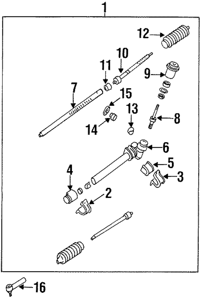 K2A132110 - : Steering Gear for Kia Image
